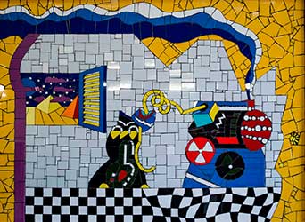 art,verdejo,mosaic,valencia, La Maquina del tiempo,emilio