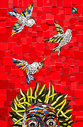 art,verdejo,mosaic,valencia,Pájaros en la cabeza,emilio